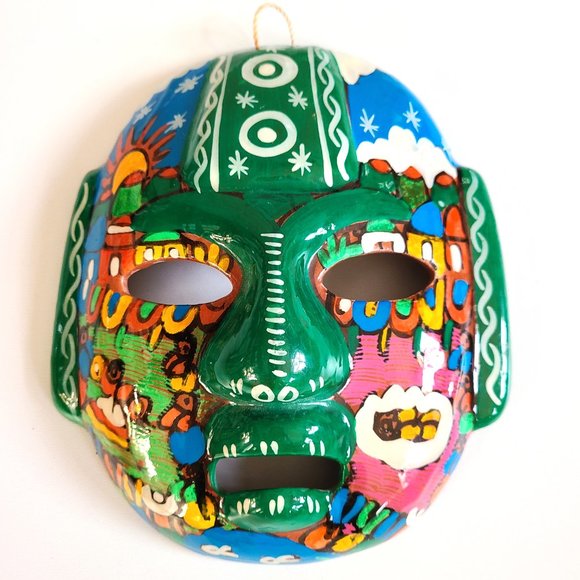Multicolored ceramic mask. - Picture 2 of 4